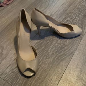 Nude kelly&katie open toed heels